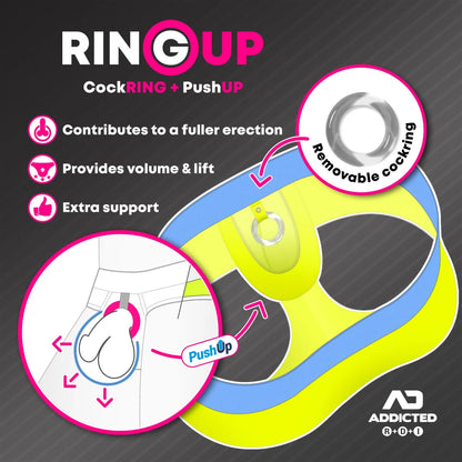 ADDICTED Ring Up Neon Mesh Jockstrap Green