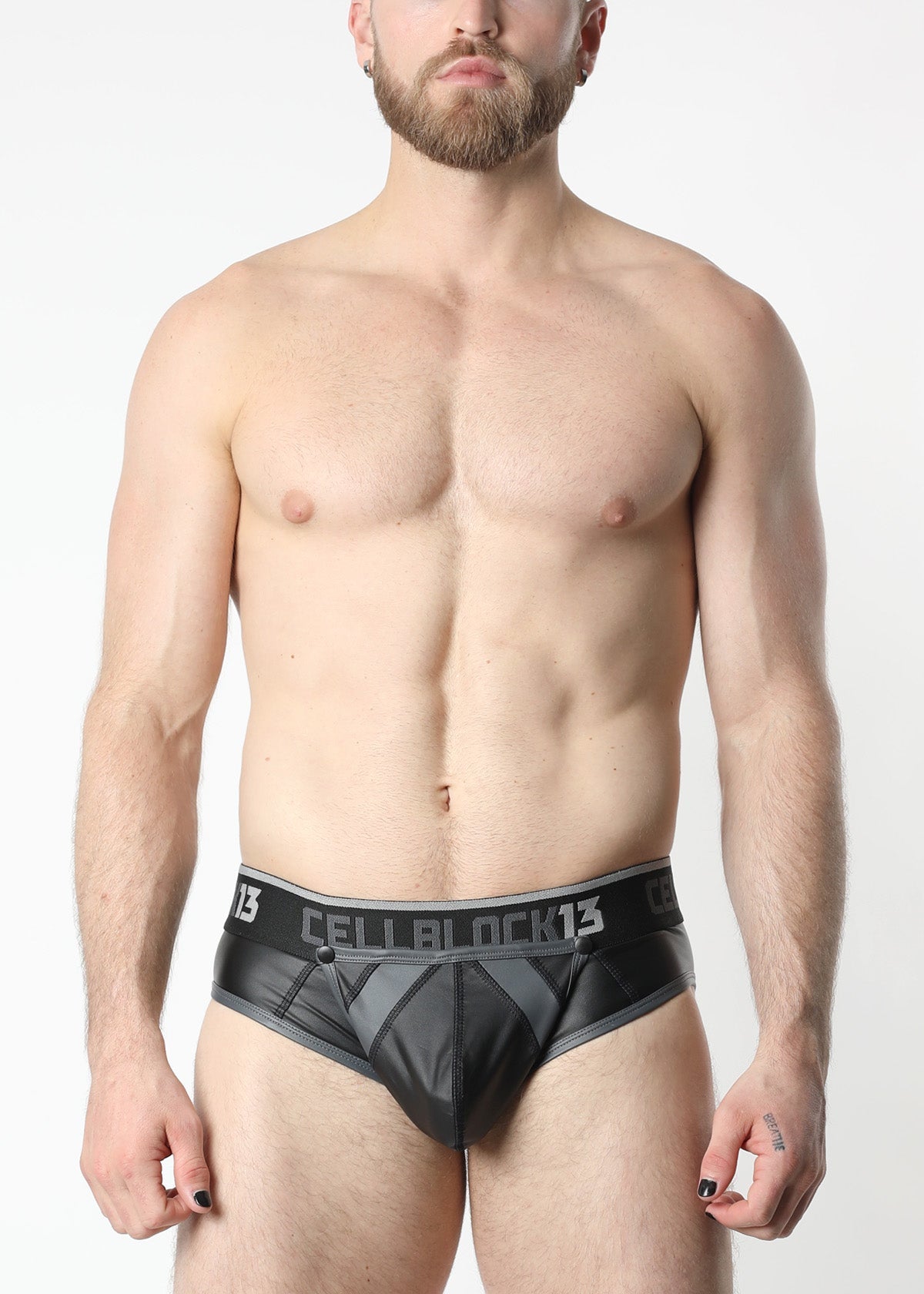 CELLBLOCK 13 Anti-Chrome Snap Up Jock Brief Grey