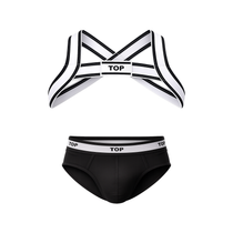 Barcode Berlin TOP Multipack 1x Brief Black + 1x Harness White-Black